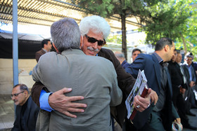 مراسم تشییع پیکر «حسین قندی» - استاد روزنامه‌نگاری